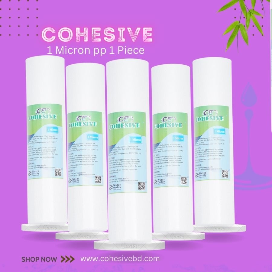 Water Filter PP Cohesive Dot. Pp 1 Micron- 5 Piece 100 gm water filter, water purifier