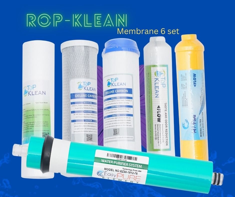 Water Filter Membrane Set 6 piece Top Klean water filter, water purifier, water filter membrane