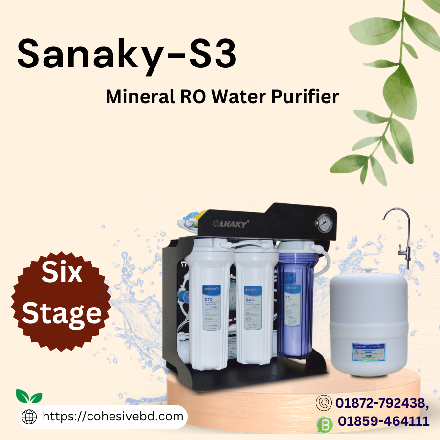 Water Filter Six Stage Sanaky-S3 Mineral RO Water Purifier water filter, filter, water purifier